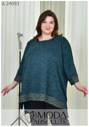 Жіноча туніка Oversize з ангори з гіпюром А 24093